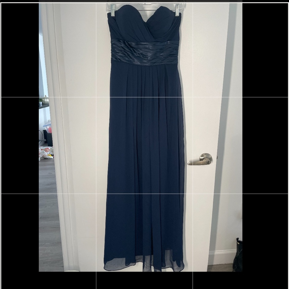 Bill Levkoff Long Blue Dress